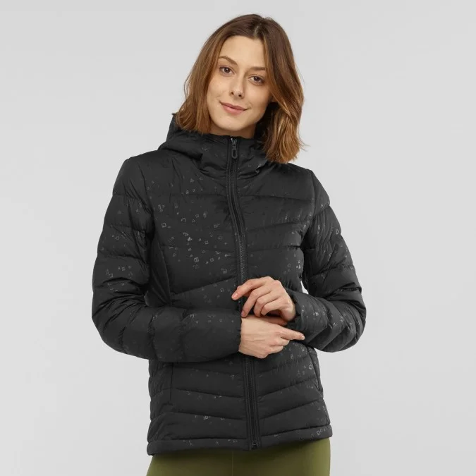 SALOMON TRANSITION DOWN HOODIE FEMME
