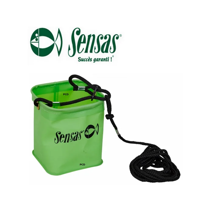 SEAU SENSAS ETANCHE VERT AVEC CORDE