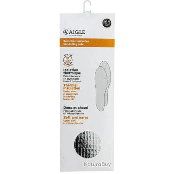 Semelles Isolantes Aigle P37+ – Isolation Thermique Avancée – Confort et Protection Durable
