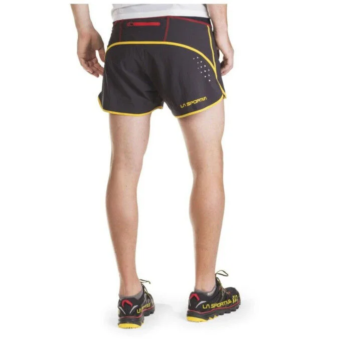Short de trail running homme La Sportiva Rush – Black – Image 2
