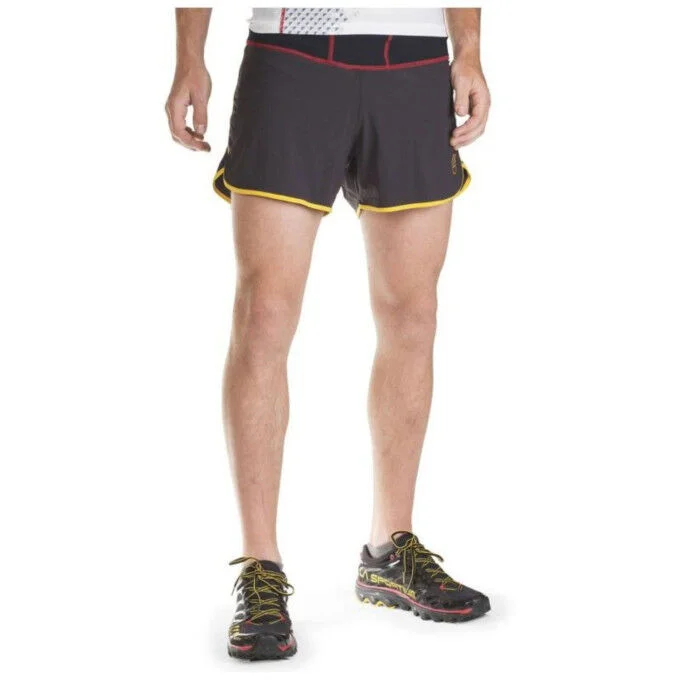 Short de trail running homme La Sportiva Rush – Black – Image 3