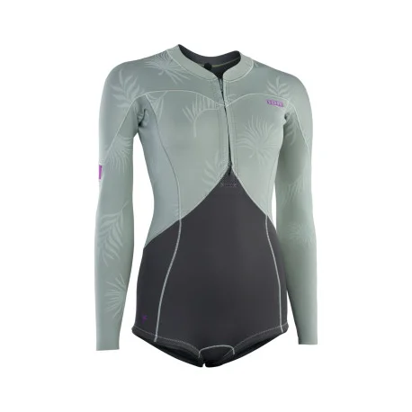 Shortys FemmeIon Amaze Hot Shorty 1.5 L/S FZ – Light Olive 2023