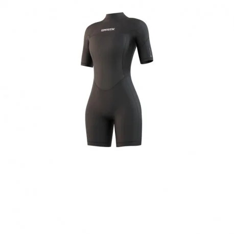 Shortys FemmeMystic Brand Shorty 3/2 Bzip Flatlock Women – Noir 2024