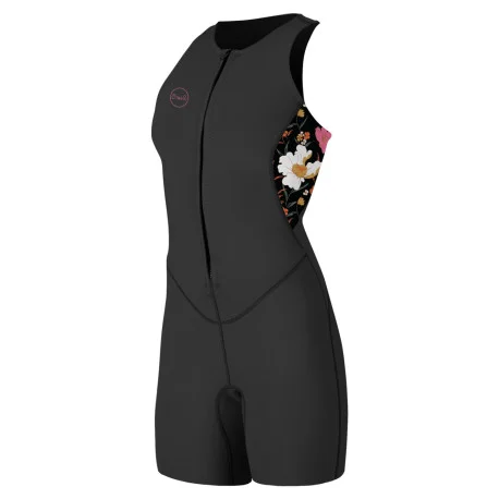 Shortys FemmeO’Neill Wms Bahia 1.5mm Front Zip Shorty Black 2025