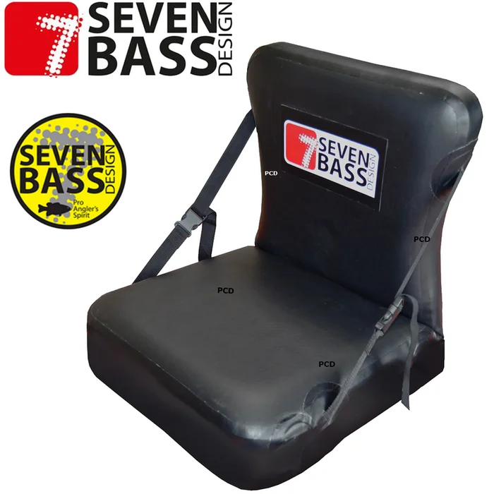 SIEGE AMOVIBLE GONFLABLE POUR FLOAT TUBE SEVEN BASS HEAVY DUTY 10CM NOIR