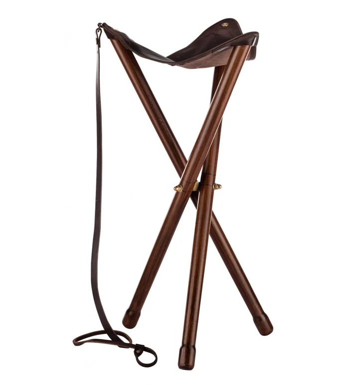 Siège trépied pliant bois – Luxe