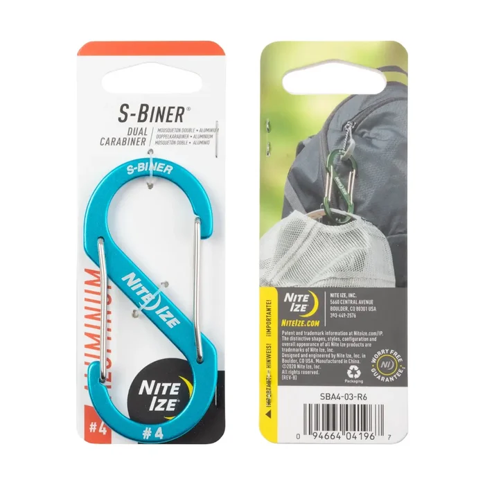 SPC19176 – Nite Ize S-Biner #4 aluminium bleu