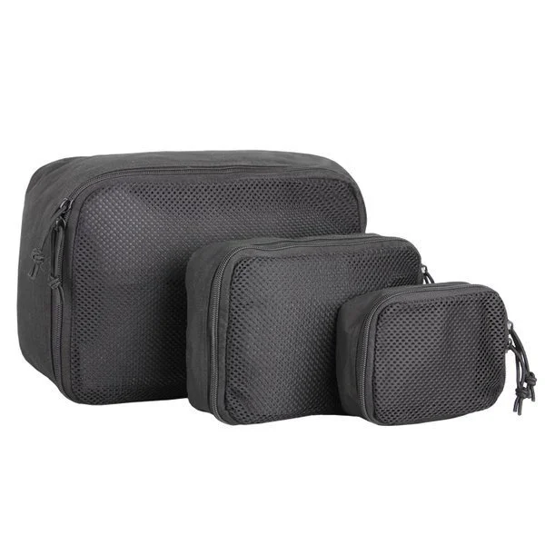 SPC23160 – Mil-Tec Set de 3 poches de rangement mesh Noir