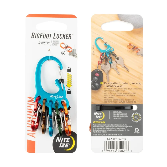 SPC33686 – Nite Ize BigFoot Locker Keyrack Aluminium
