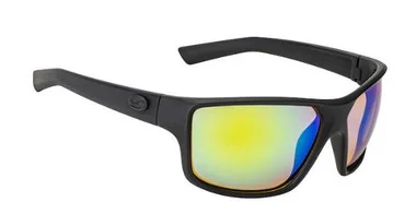 Strike King – S11 Optics Monture Noire Mate Verres Miroir Verts Multicouches Base Ambre Logo Noir