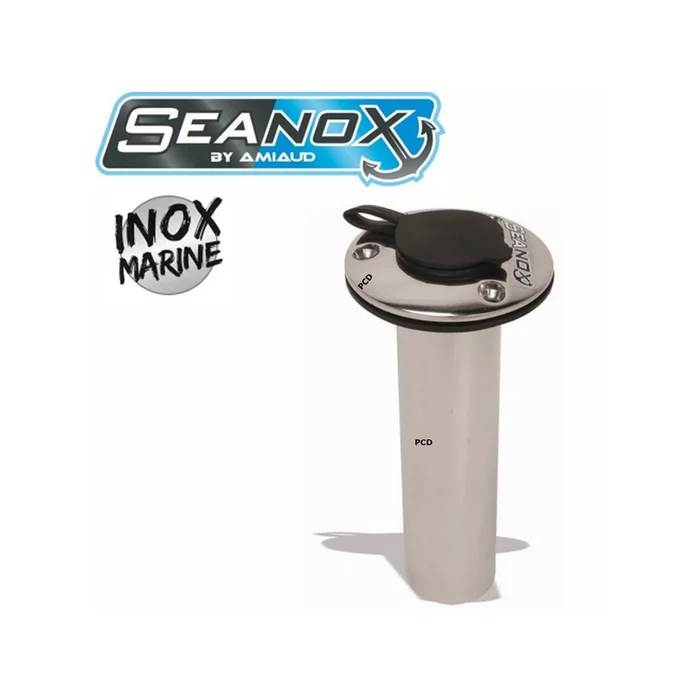 SUPPORT CANNE /TANGON INOX SEANOX ENCASTRABLE SUR PLATINE DROITE 90°
