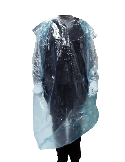 Surblouse avec manches auto-adhésives – jetable – Lot de 50 – XL