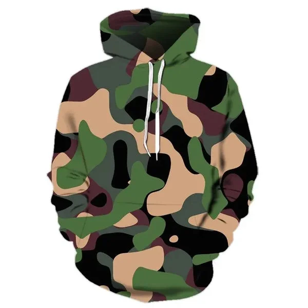 SWEAT MILITAIRE – CAMOUFLAGE VERT
