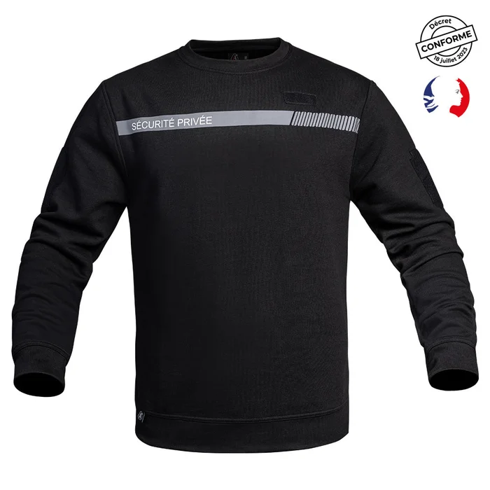 Sweat SÉCU-ONE Sécurité Privée Noir – Ref 01.052312