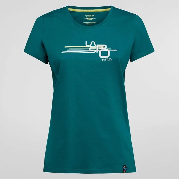 T-shirt à rayures en cube pour femme