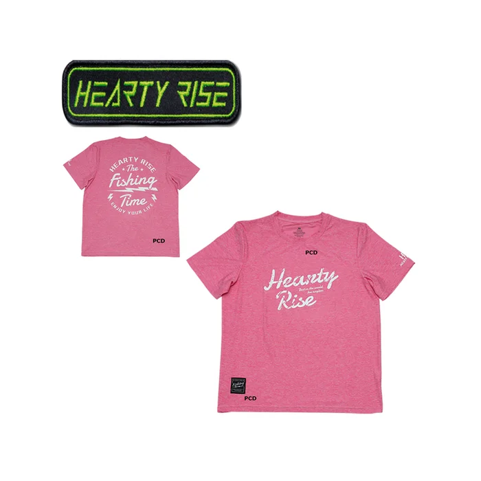 T-SHIRT HEARTY RISE MANCHES COURTES HE-9011 ROSE
