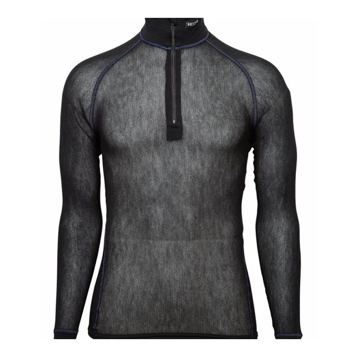 T-shirt thermorégulateur Brynje Wool Thermo Light Zip 3/4 Neck