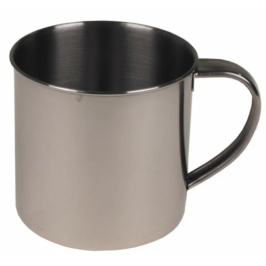 Tasse 250 ml en acier inoxydable, simple paroi