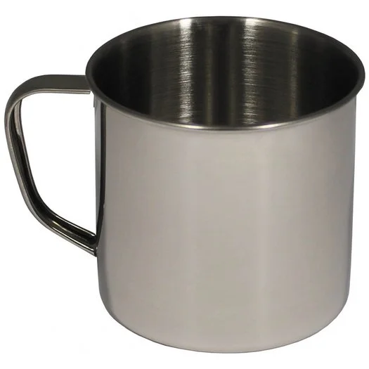 Tasse 500 ml en acier inoxydable, simple paroi