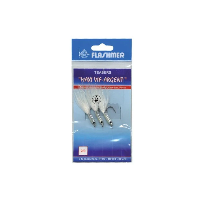 Teaser Flashmer Maxi Vif Argent 8cm