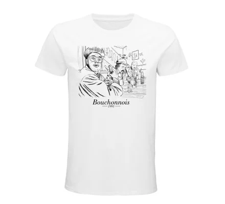 Tee-shirt blanc Bouchonnois Les inconnus
