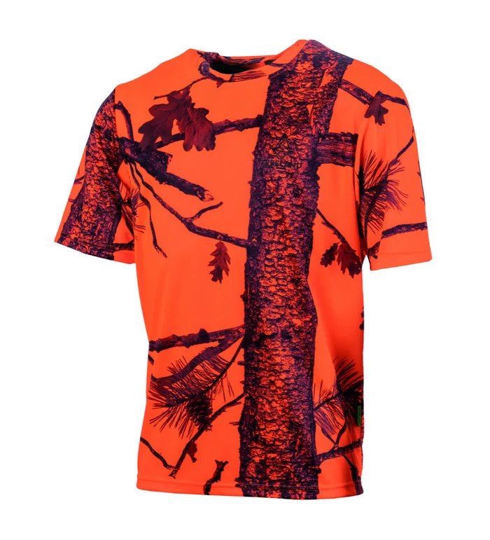 Tee-shirt camo orange fire Treeland