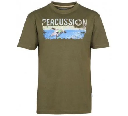 Tee-shirt Canard kaki PERCUSSION