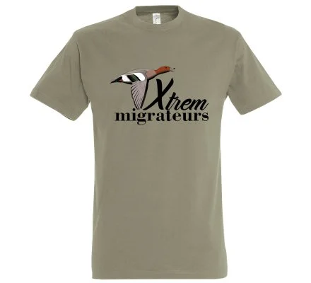 Tee-shirt canard siffleur kaki XTREM MIGRATEURS