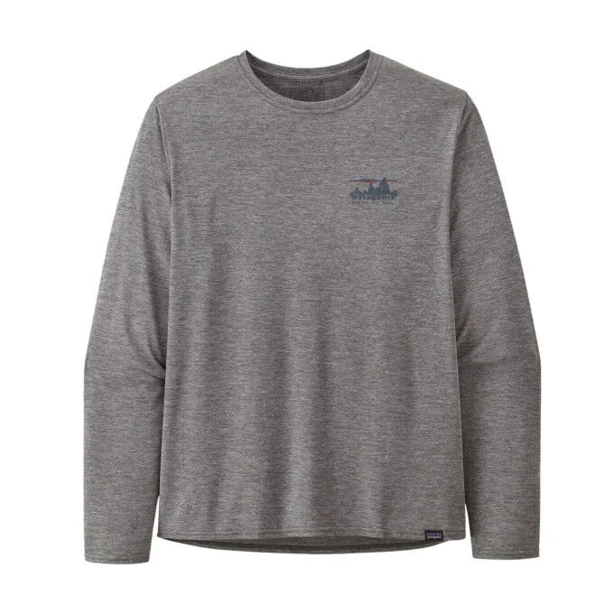 Tee-shirt graphique a manches longues Homme Patagonia Capilene Cool Daily – ’73 Skyline: Feather Grey