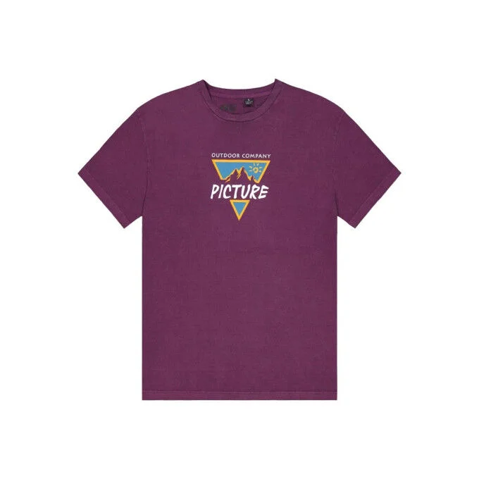 Tee-shirt homme Picture POENY – Purple Wine Washed