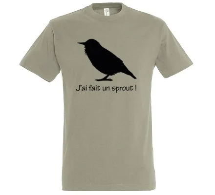 Tee-Shirt manches courtes SPROUT Gris XTREM MIGRATEURS