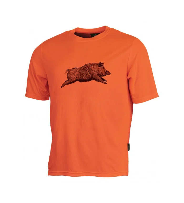 Tee-shirt orange sanglier Treeland