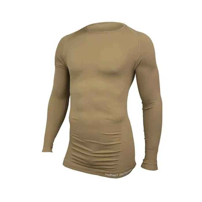 TEE-SHIRT TECHNICAL LINE « TEMPERE » COL ROND COYOTE – SUMMIT OUTDOOR