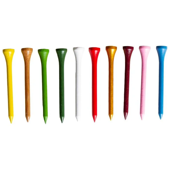 Tees Masters Lots 1000 Tees Bambou Couleurs 70mm