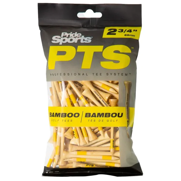 Tees Pride Sports PTS Bamboo 2 3/4In Tees Yellow Pack 100