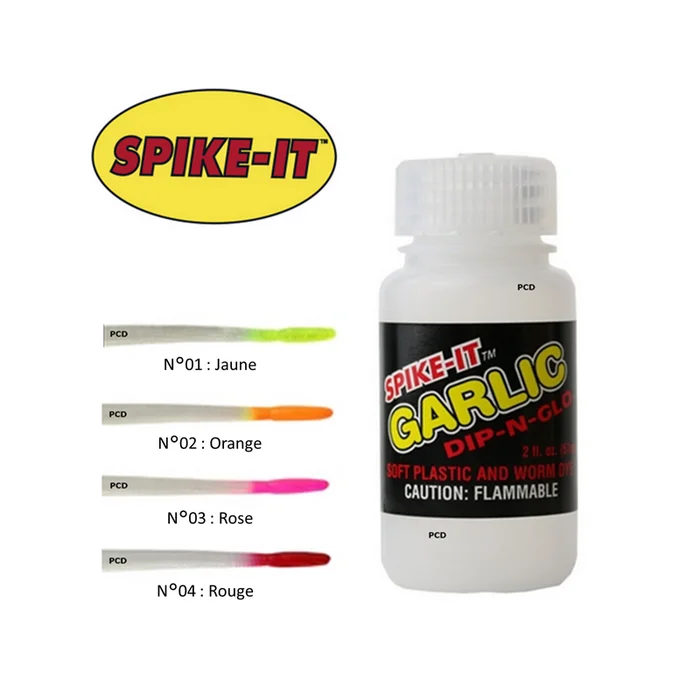 TEINTURES POUR LEURRES SPIKE-IT DIP-N-GLO PARFUM AIL 59ML