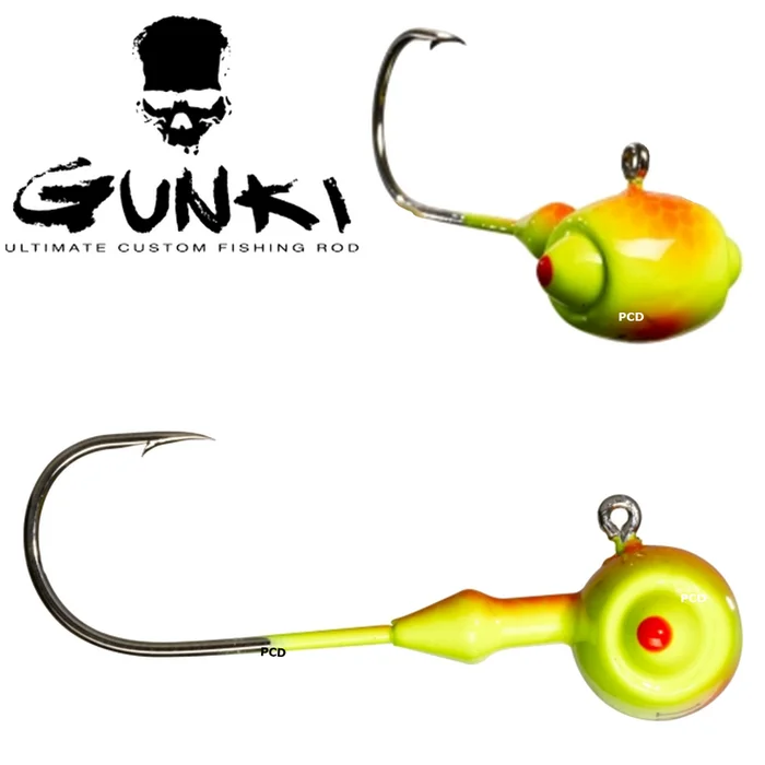 TETES PLOMBEES GUNKI G’FOOT ORANGE FLUO YELLOW PAR 3