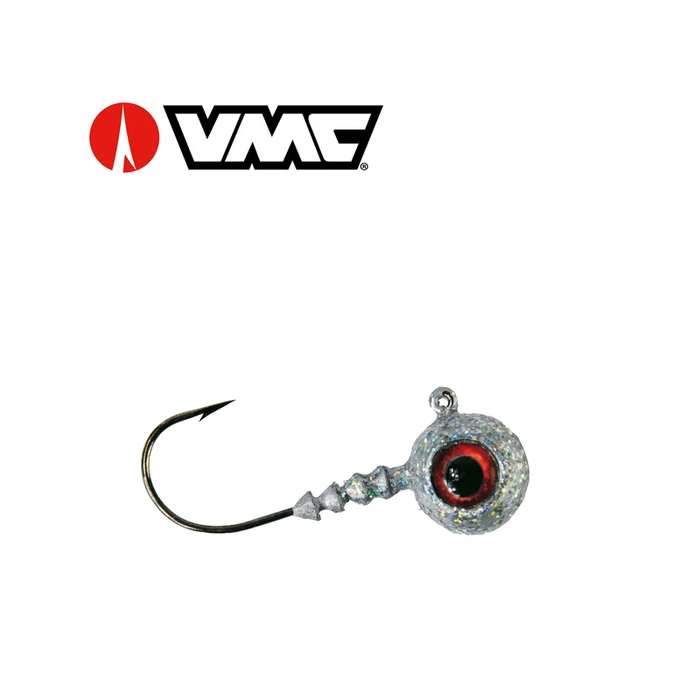 TETES PLOMBEES VMC BIG EYE GLITTER SILVER PAR 4