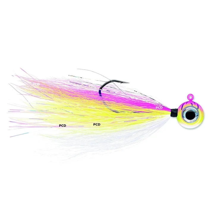 Têtes Plombées Vmc Moontail Jig Pink Fire UV Par 2