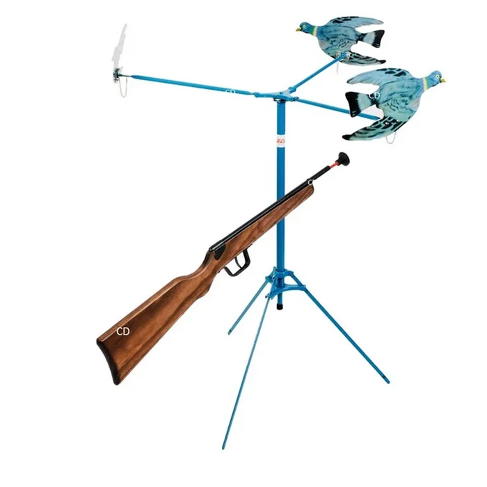 Tir Aux Pigeons 6 Pièces A Spirales + Fusil 2 Coups Januel