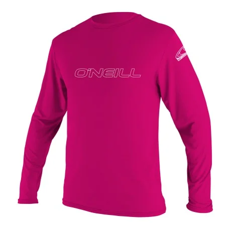 Tops Lycra EnfantO’Neill Youth Basic Skins L/S Sun Shirt Pastèque 2025