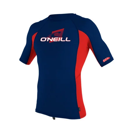 Tops Lycra EnfantO’Neill YOUTH PREMIUM SKINS S/S RASH GUARD NAVY/RED/NAVY 2025