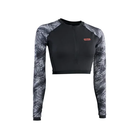 Tops Lycra FemmeIon Shorty Rashguard L/S – Black Flowers 2023