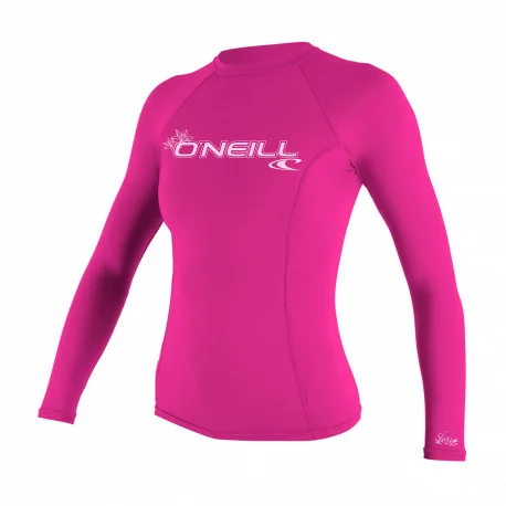 Tops Lycra FemmeO’Neill WMS BASIC SKINS L/S RASH GUARD Pink 2025