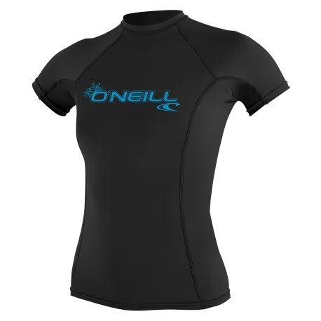 Tops Lycra FemmeO’Neill WMS BASIC SKINS S/S RASH GUARD Black 2025