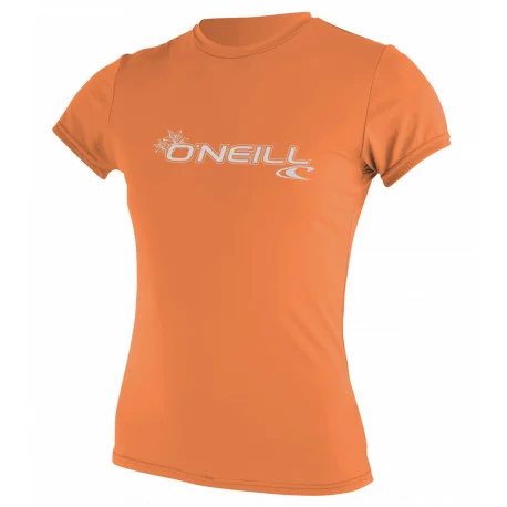 Tops Lycra FemmeO’Neill WMS BASIC SKINS S/S SUN SHIRT ORANGE 2025