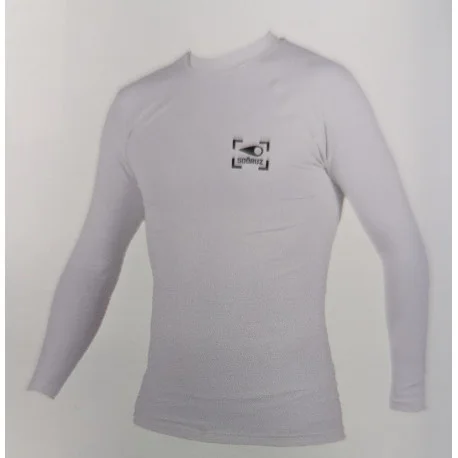 Tops Lycra HommeSooruz Rashguard LS WHISPER men white