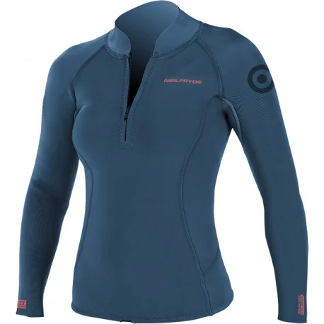 Tops Neoprene FemmeNeil Pryde Spark Neo Top 2mm Bleu 2023