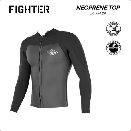 Tops Neoprene HommeSooruz Top Men 2/1 LS Zip FIGHTER Men – Black 2025