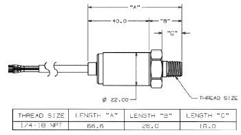 Transducteur Maretron 0-5 Psi